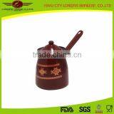 Brown Color Enamel Coffee Warmer Can With Enamel Lid thumbnail-4
