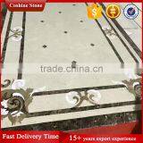 Water Cut Rectangle Marble Floor Medallions Patterns Tiles thumbnail-2