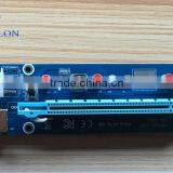 Mining Bitcoin 6pin Pci-e to Pci-e Converter Card Express USB 3.0 Cable Sata to IDE 6PIN PCI-E Molex Risers With Power Supply thumbnail-1