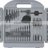 204pcs drill bits hand tools in blow plastic case-high quality