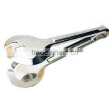 Heat Resistant Kitchen Accessories 9'' Stainless Steel Barbecue BBQ Clip, Food Tong, Salad Tongs thumbnail-4