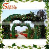 Factory Hot Sale Customized Artificial Glass Flower Wall Art for Wedding Decor thumbnail-2