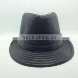 Blank Black Top Cap , Formal Hat For Man , Wedding Hat With Leater thumbnail-2