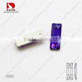 Dongzhou Purple 277 Rectangle Flat Back Sew on k5 Crystal Stones thumbnail-1