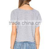 Best Selling Ladies Cut off Mini Raglan Sweatshirt Custom thumbnail-3