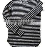 Wholesale Base Long T-shirt Thin Long Sleeve Stripe T-shirt thumbnail-3