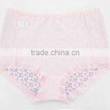 Printing Best Quality 95% Cotton 5% Spandex With Lace Custom Sexy Fancy Woman Underwear thumbnail-6