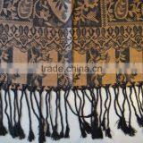 Wholesale Factory Classic Rayon Jacquard Paisley Floral Latest Shawl for Women thumbnail-3