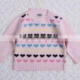 Fashion Knitted Heart Jacquard Pullover Sweater thumbnail-3