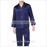 Hot Sell Plain Sleepwear Suit China Silk Pajamas For Men thumbnail-3