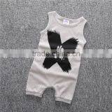 2017 Grey Black Baby Boys Night Wear Romper Newborn Baby Boy Clothes thumbnail-4