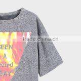 Donguan Women T-shirt 100%cotton Geometric Print Short Sleeve Round Neck Ladies T-shirt thumbnail-3