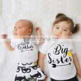 S17511A Girl Clothes Big Sister Letter Printed With Short Sleeve Cotton T-Shirts thumbnail-1
