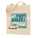 Full Color Print Natural Cotton Market Tote Bag - Made From 100% Eco-friendly 6 Oz. Basic Cotton and Comes With Your Logo. thumbnail-1