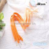 Customized Rainbow Fresh Gradient Flat Tie Dye Shoelaces~Pure Gradient Laces~Flat Tubular Shoe Laces~7 Colors~Accept Custom thumbnail-1