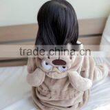 China Supplier Animal Coral Fabric Kids Bathrobe/clothing thumbnail-3