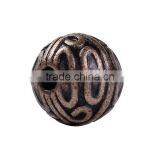 Zinc Based Alloy Spacer Beads Round Antique Copper thumbnail-1