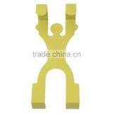 Cute Stainless Steel Over the Door Dual Hanger Hook Hat Coat Holder Worldwide Store thumbnail-5