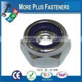 Made in Taiwan Nylon Insert Lock Nut DIN 985 ISO 7040 ANSI B18 16 3M ASME B18 16 6 Nyloc Nut thumbnail-1