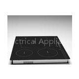High Power Frameless Electric Three Burner Induction Cooktop With Black Ceramic Hob