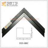 Black And White Quality Picture Frames L Shape Painting Frame Moulding 3525