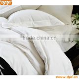 Plain white bedding set for hotel