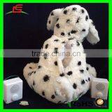 15 Inch Tall Recordable Voice Modules Black Dot Dog Plush Toys thumbnail-2