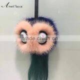 Wholesale Good Quality Fox Fur Ball Keychain Manufacturers in China thumbnail-3