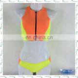 MissAdola Neoprene Women Two Pieces OEM Rubber Swimsuit Beautiful Zipper Swimwear Diving Wetsuit (M80) thumbnail-1