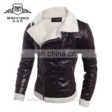 Men's Latest Factory Design Custom Winter PU Leather Jacket