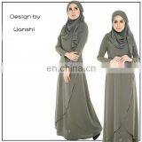 New Model Wholesale Islamic Clothing Latest Design Women Jubah Abaya in Dubai thumbnail-6
