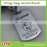 Custom Laser Brand Logo Metal Dog Tag China,Cheap Blank Dog Tag Wholesale ,Military Engraved Zin Dog Tag