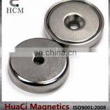 70 LB Holding Power Neodymium Cup Magnet 1.26" Magnetic Round Base thumbnail-4