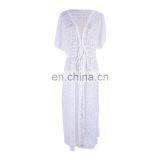 Lace Cover up Sarong Long Beach Cover up Robe de Plage Vestidos de Playa Kaftan Pareo Beach Bathing Suit Cover Ups Beach Dress thumbnail-6