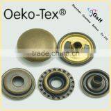 Press Metal Snap Button in Antic Brass Color