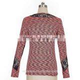 Poly/Nylon/Spandex Two Tone Jersey Ladies Yoga Shirts thumbnail-2