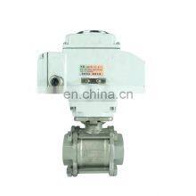 Hot Sale High Efficiency 220V 3 Inch Thread Stainless Steel 304 Electric Ball Valve thumbnail-2