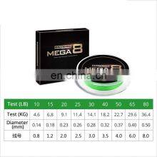 Wholesale 8 Strands High Strength 300m PE Braided Fishing Line 6 Colors Super Strong Seawater Ocean Fishing Line thumbnail-2