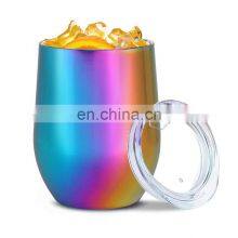 Food Grade 12oz Double Wall Stainless Steel Sublimation Insulated Wine Tumbler thumbnail-3