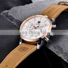 Benyar BY-5104M Personalized Man Quartz Wrist Watches Chronograph Calendar Luxury Leather Men Watch Manufacturer thumbnail-5