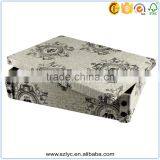 Multipurpose Foldable Cardboard Storage Box With Metal Corner