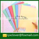 Colorful Sheet Protector L Shape Plastic File Sleeve Quality Choice