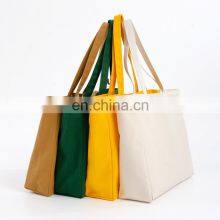 Free Design and OEM Available Large Reusable Custom Horizontal Bottomed Style Shopping Blank Cotton Tote Canvas Bags With Logo