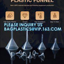 Factory Directly Transparent Large PP Plastic Perfume Dispensing Funnels, Factory Selling 30mm 50mm 60mm 75mm 90mm 100mm 120mm 150mm Transparent Funnel thumbnail-1