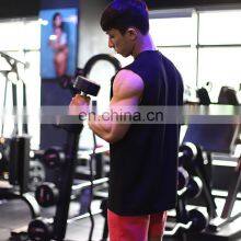New Arrival Men's Loose Casual Solid Color Sleeveless Shirt Man Gym Tank Top Workout Training Sports Wear thumbnail-5