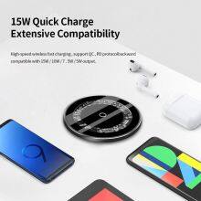 Transparent Desk Wireless Charger for Iphone Portable Charger 15W Samsung Fast Wireless Charging Universal Wireless Chargers thumbnail-6