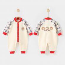 Newborn Baby Clothes Kids Romper Long Sleeve Climb Crawl Suit Children's Pajama Onesie Jumpsuit thumbnail-2