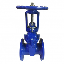 Ductile Iron Ggg50 PN16 Manual DIN F4/F5 OS&Y Resilient Seated Metal/Soft Seal Gate Valve Sluice Gate Valve thumbnail-4