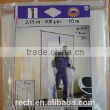 China quality low price PE transparent painter protect zipper dust sheet