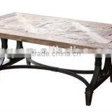 DT-4061 Morden Recycle Elm Dining Table Set thumbnail-4